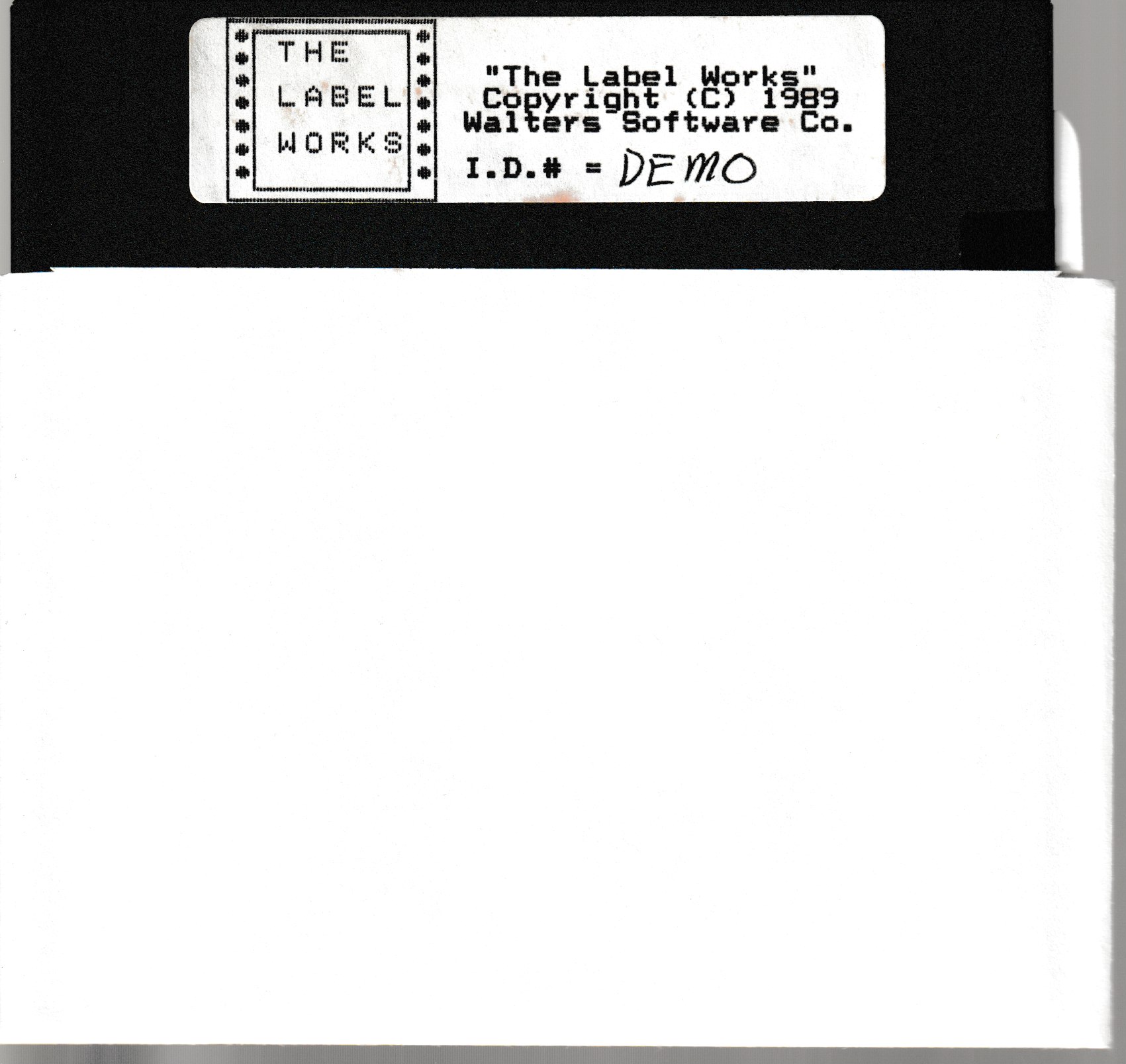 The Label Works Floppy Disk
